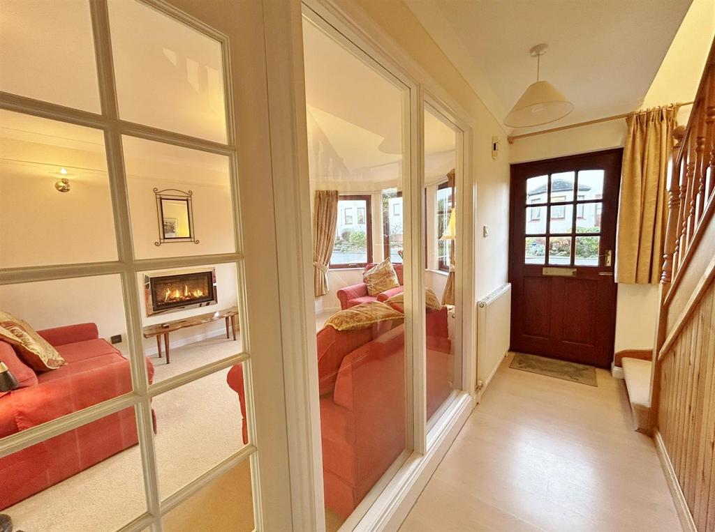 Towards front door