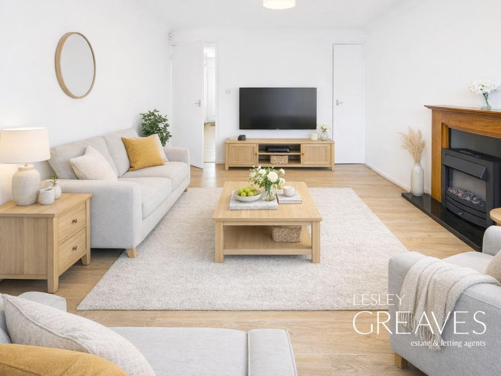 Living Room Virtually Staged