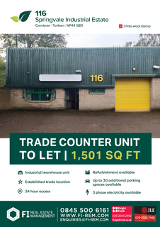 Industrial unit to rent, 116 Springvale Industrial Estate Cwmbran NP44 5BD