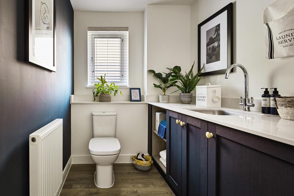 Downstairs WC with utility, keeping the washing...