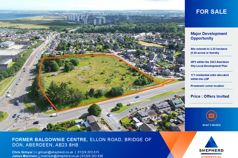 Land for sale, North Donside Rd Bridge Of Don AB23 8PA