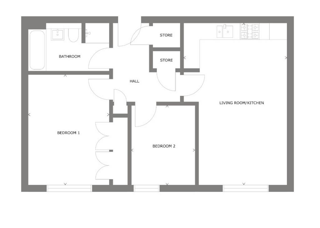 2 bedroom apartment for sale - Floor Plan