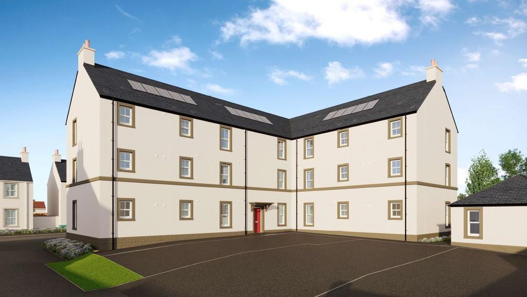 CGI of apartment block at Longniddry