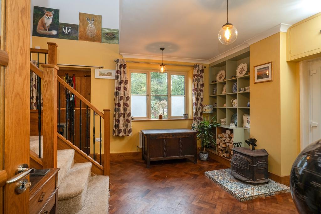 A statement entrance hall where oak craftsmanship