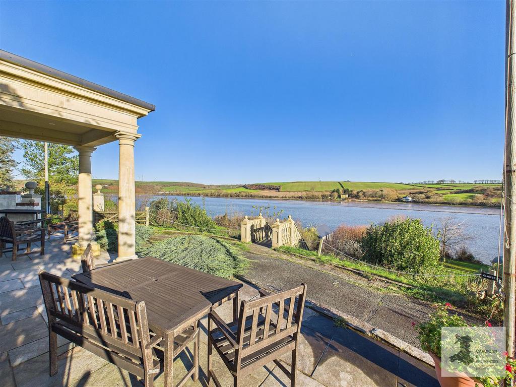 Gardens and river views from the patio
