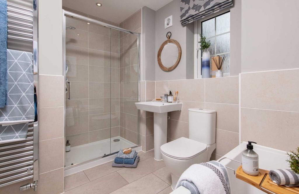 Modern family bathroom