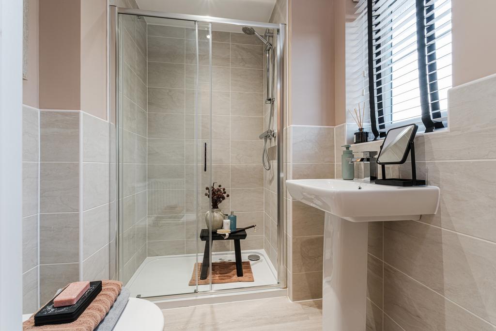 Interior view of the en suite in our 3 bed...