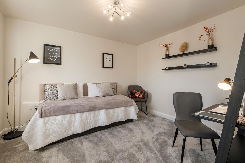 Interior view of bed 4 in our Hale 4 bedroom home