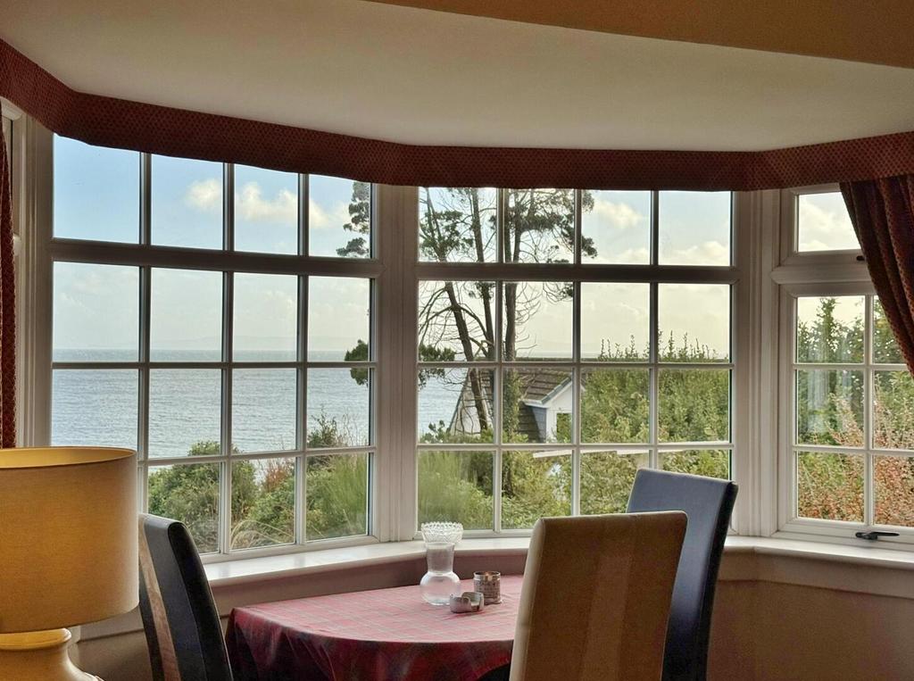 Lounge view from bay window