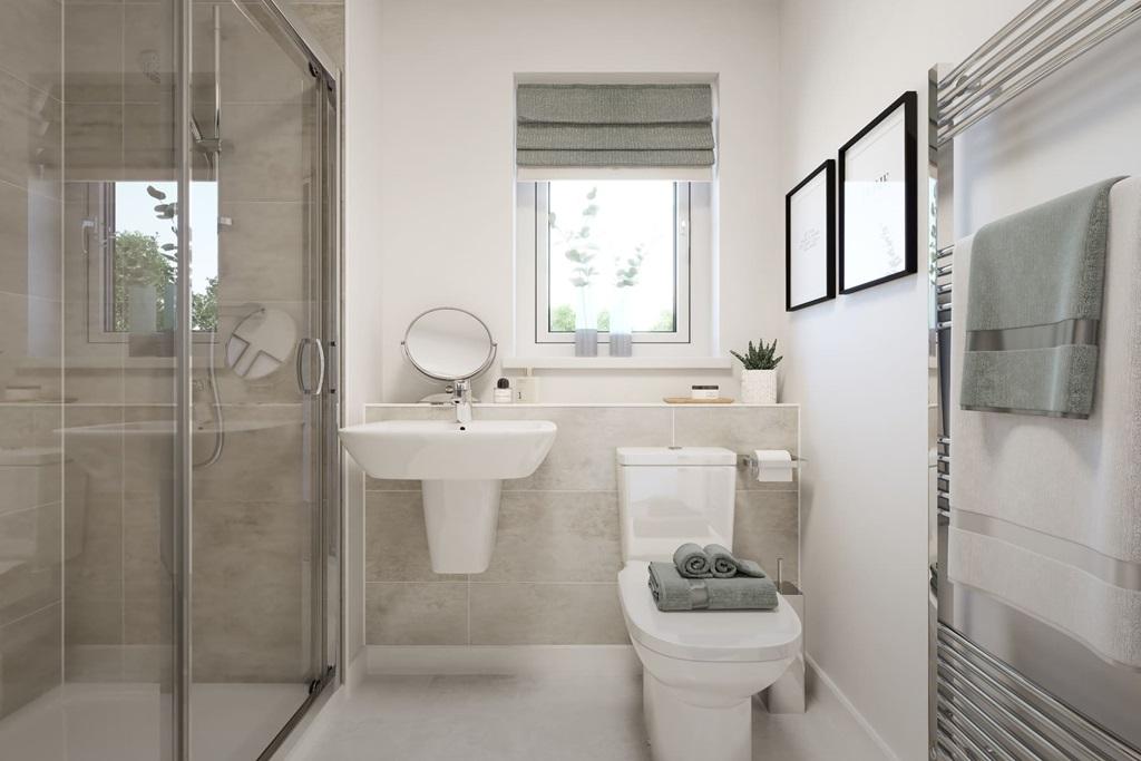 Energy efficient ensuite with a double shower