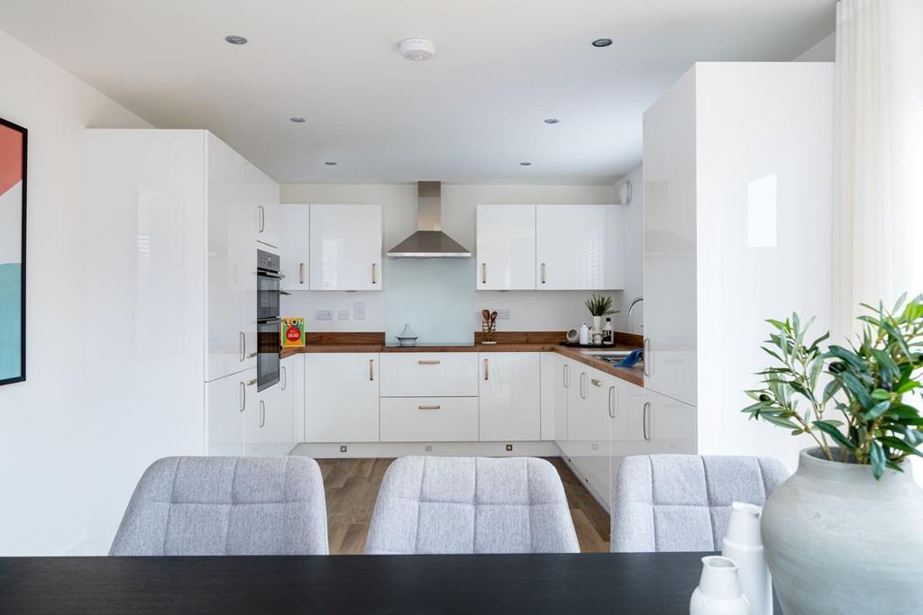 The open plan kithcen diner is a sociable space...