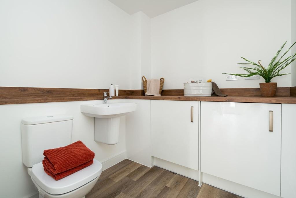 Combined downstairs cloakroom/utility for laundry