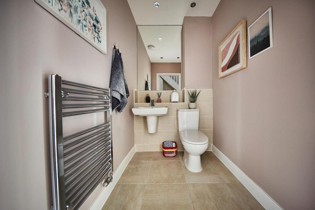 Convenient downstairs toilet