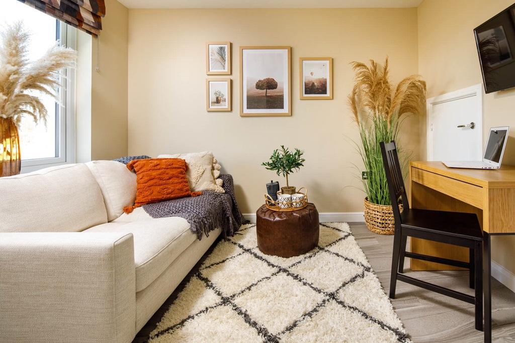 The perfect space for a downstairs study or...