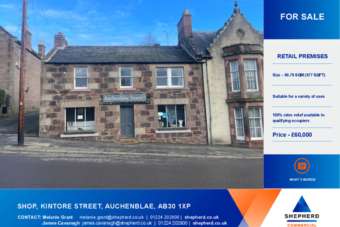 Retail property (high street) for sale, Kintore St Laurencekirk AB30 1XP