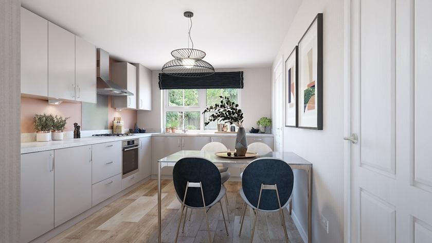 Oakmoor kitchen 3 bedroom home