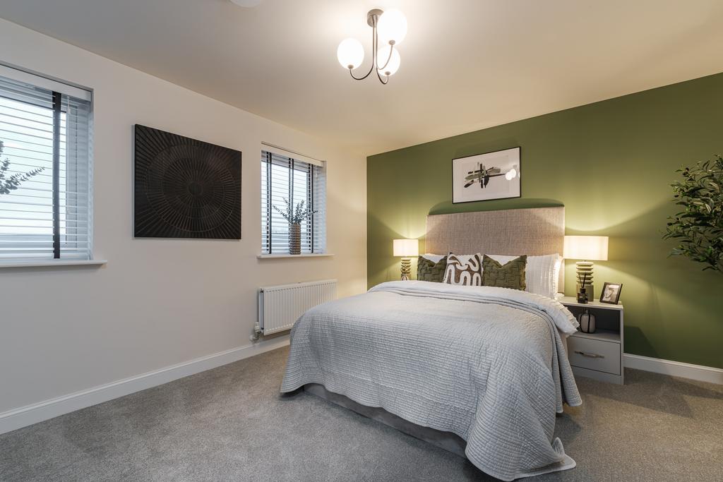 Interior view of bedroom 1 in our 4 bed Hythie...