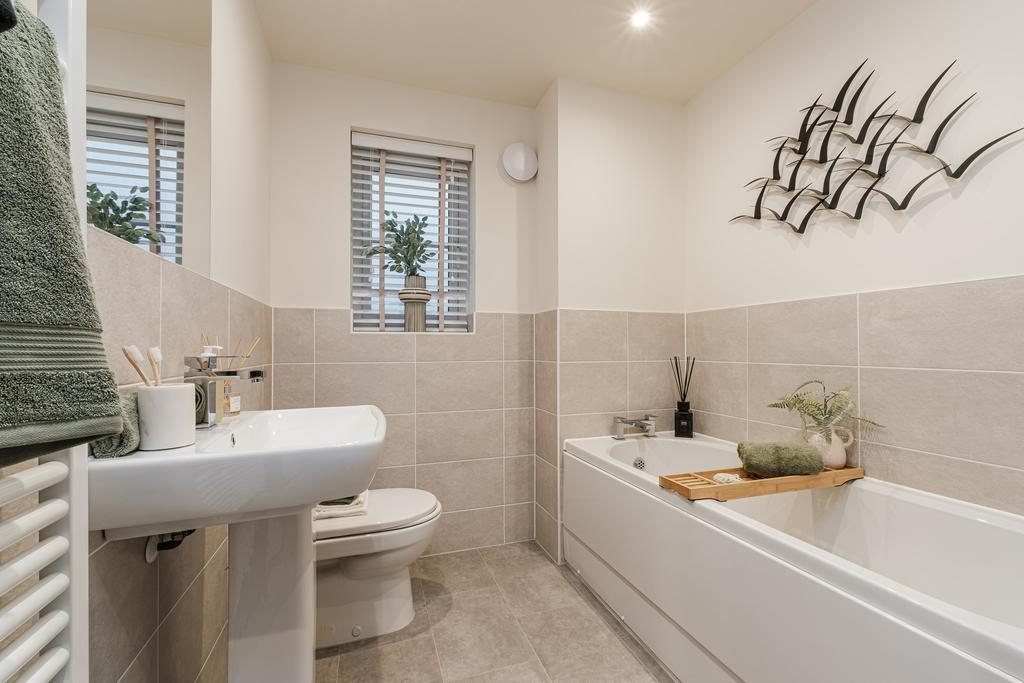 Interior view of the bathroom in our 4 bed...
