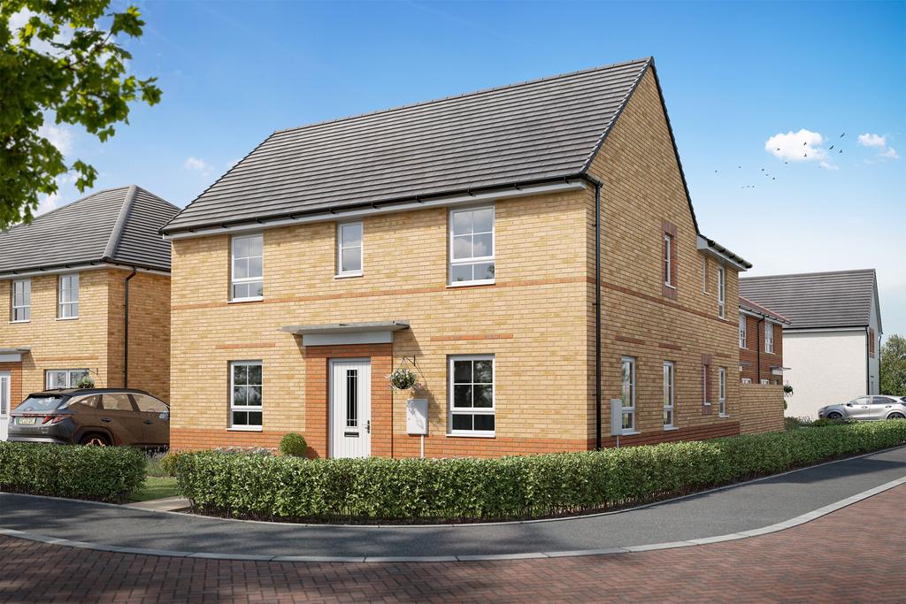 Exterior CGI view of our 4 bed Alfreton home
