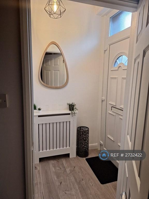 Hallway With Hanging Mirror