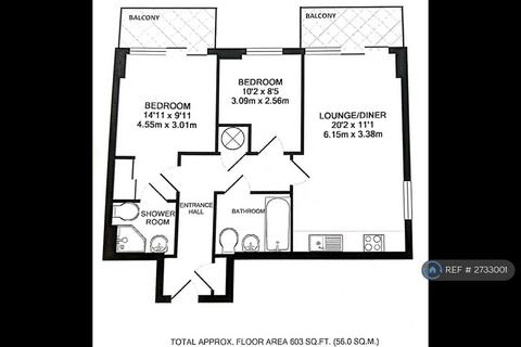 2 bedroom flat to rent, Poulton Court, North Acton, W3