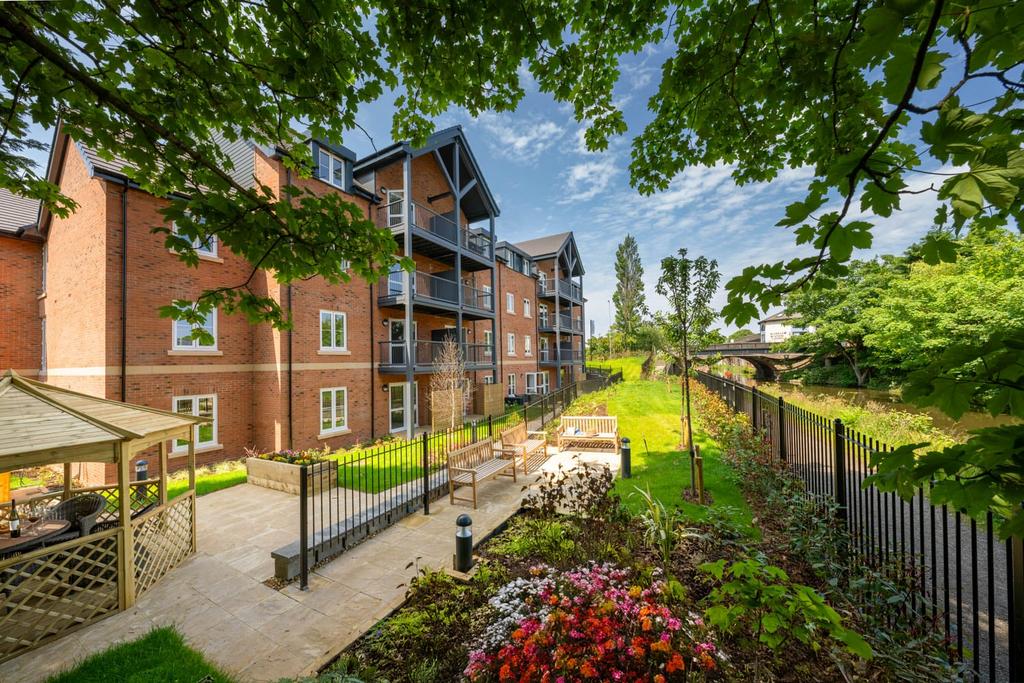 Communal gardens with canal view