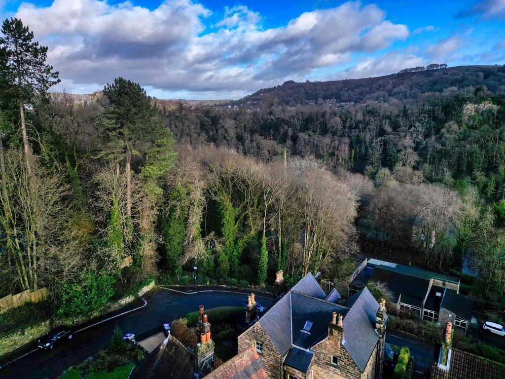 Drone - street parking and view towards Matlock.jp