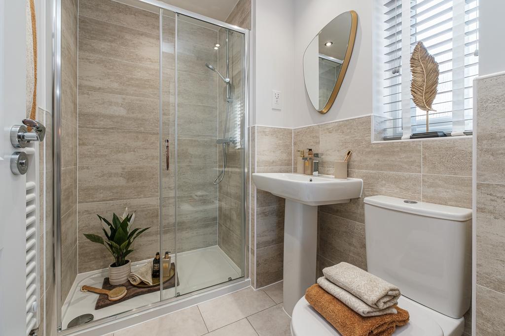 Interior view of the en suite in our 3 bed...