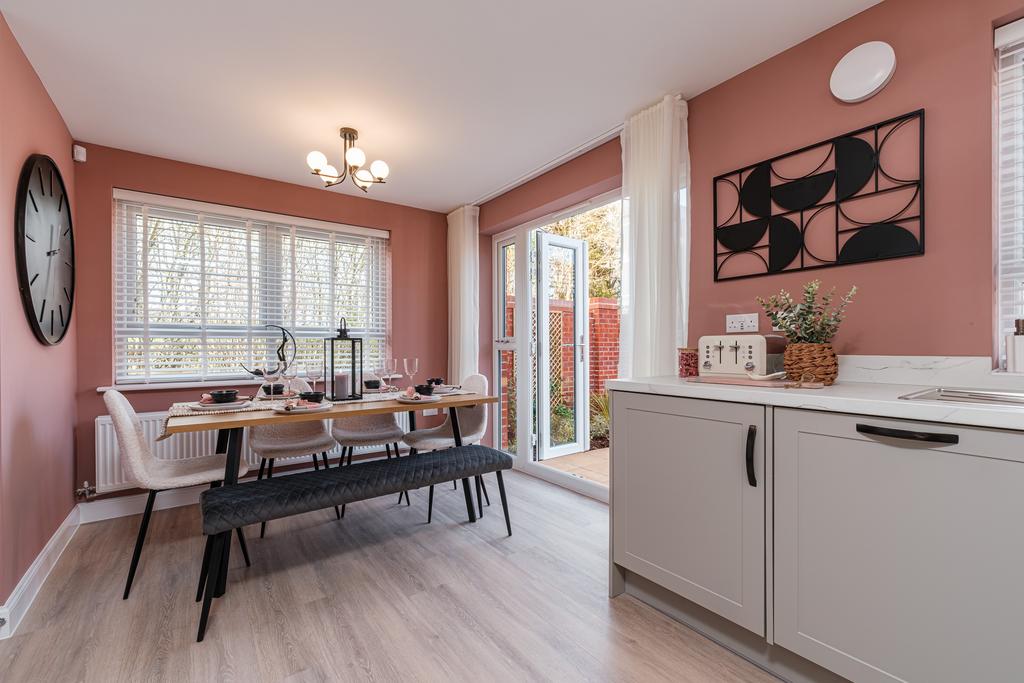 Interior view the kitchen &amp; dining in our 3 bed...