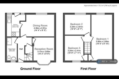 3 bedroom terraced house to rent, Carlyon Road, Wembley, HA0