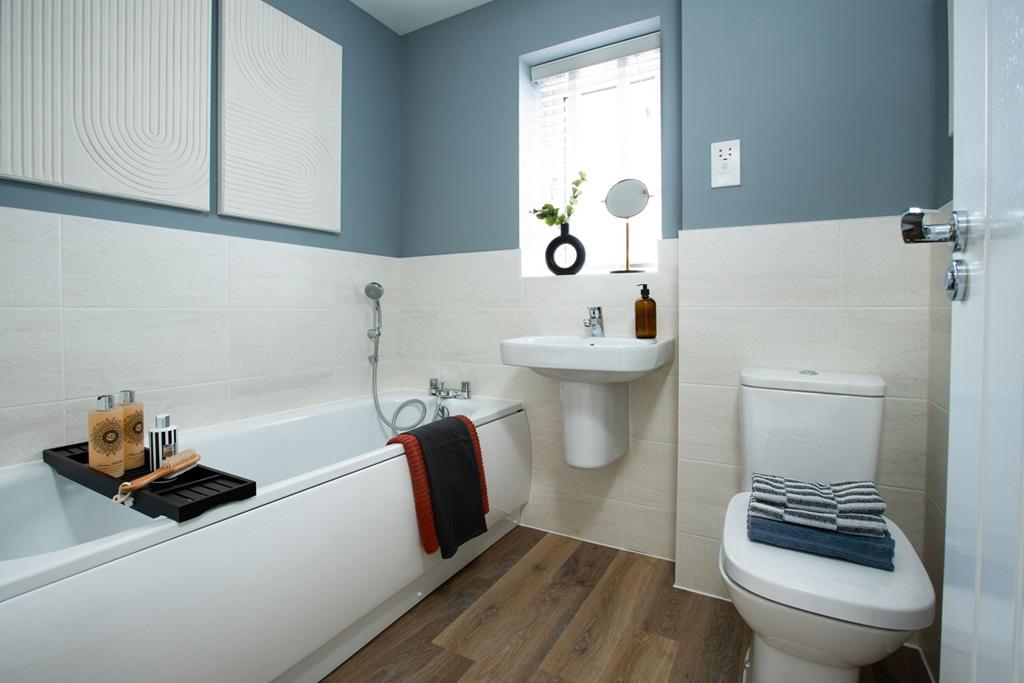 A modern family bathroom with smart features...