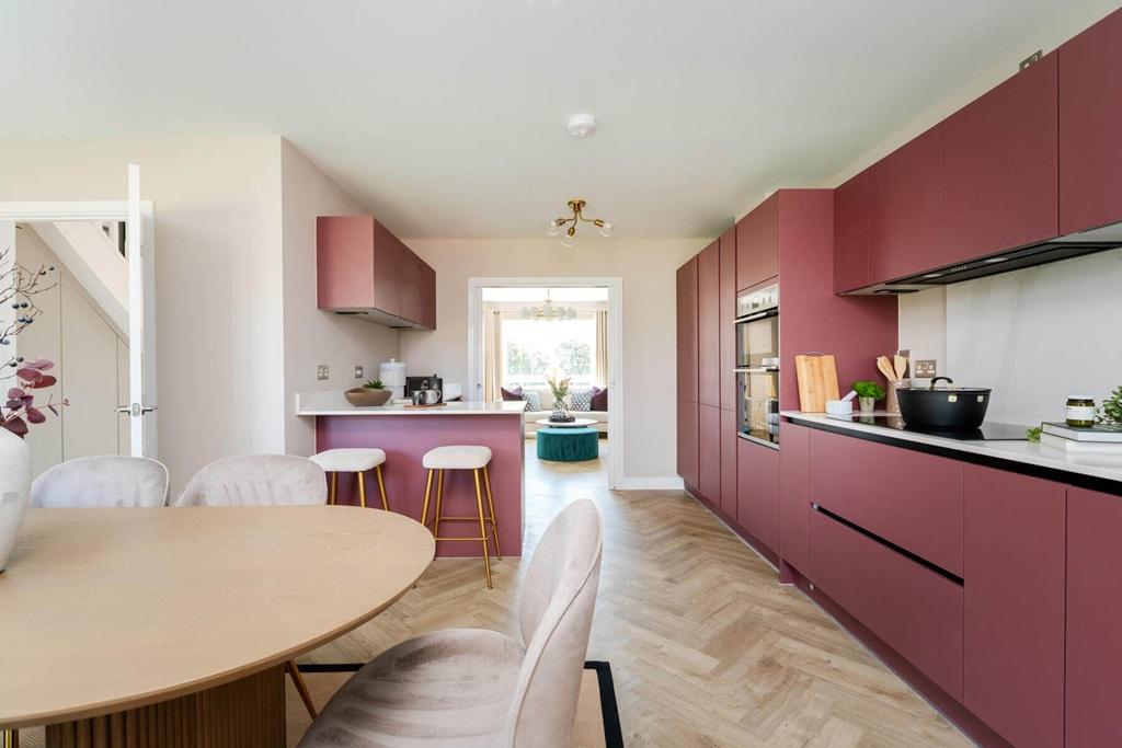 An open plan kitchen and dining area if perfect...