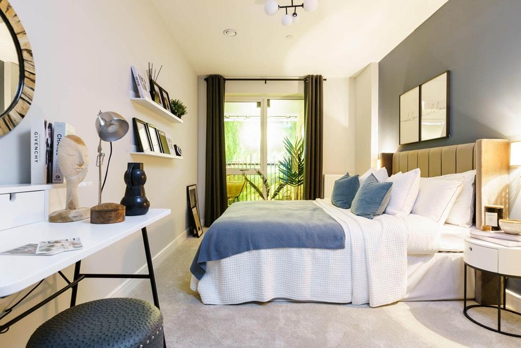 Main bedroom with space for a large bed