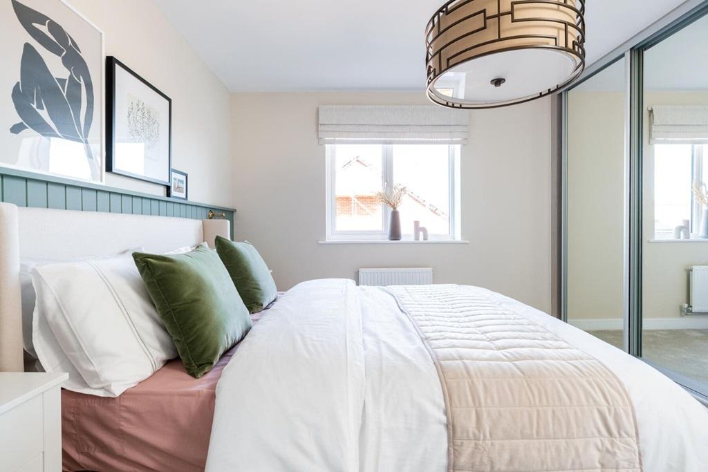 The king-size main bedroom has space for fitted...