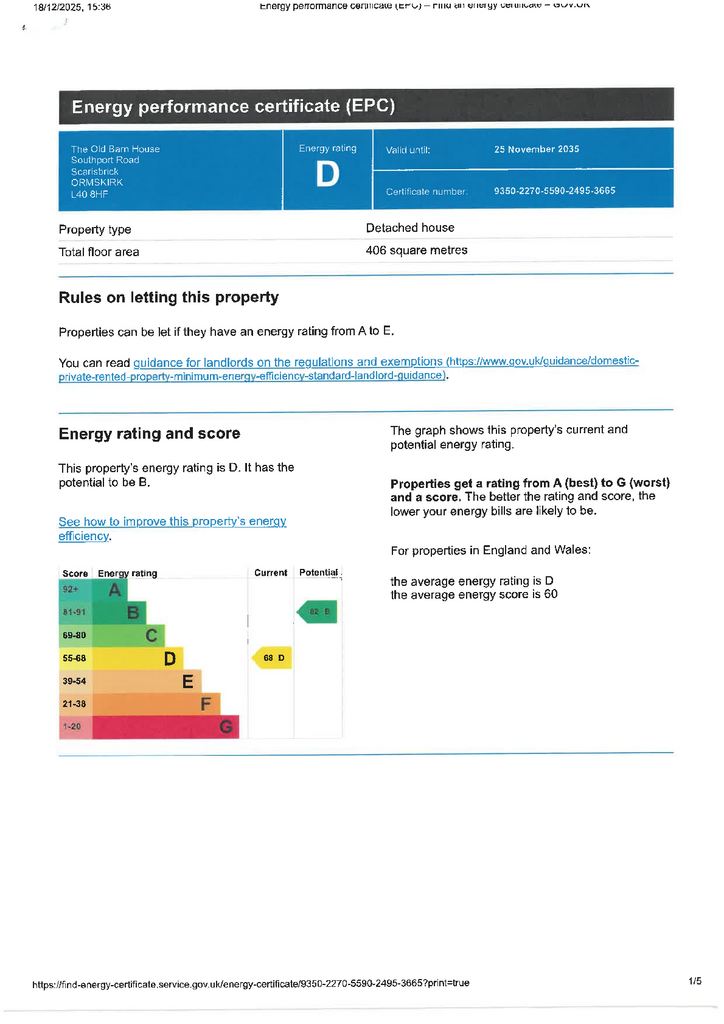 EPC Certificate