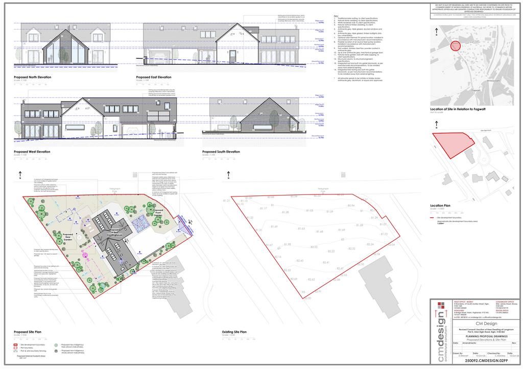 250092-CMD-02 PP - Proposed Elevations &amp; Site Plan 