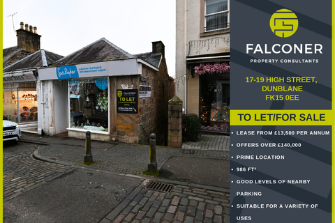 Retail property (high street) to rent, 17 High St Dunblane FK15 0EF