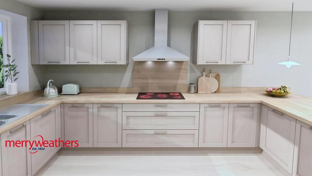 'l' shaped living kitchen