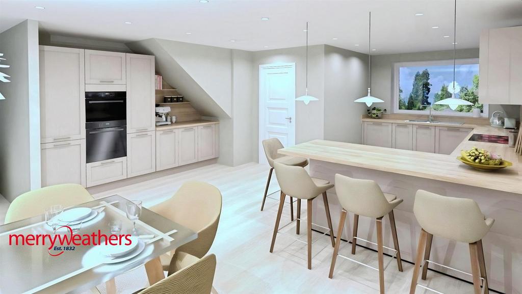 'l' shaped living kitchen
