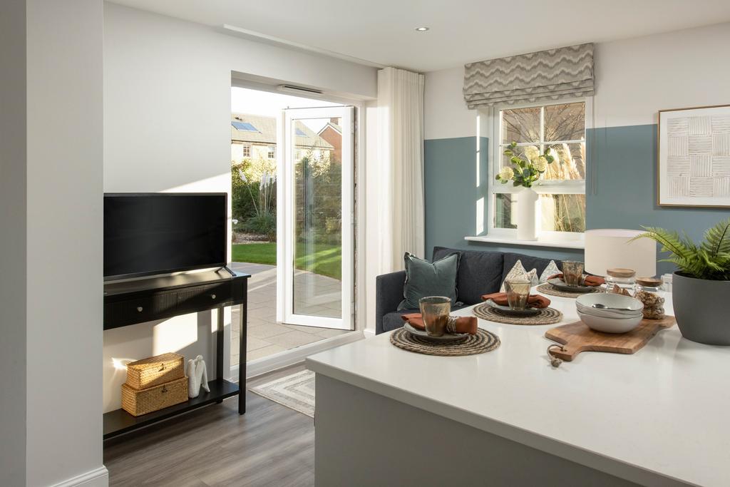 Internal image of the family area in the...