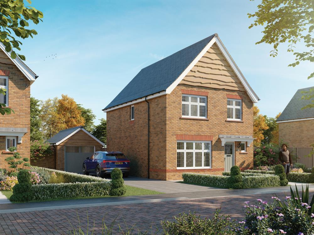 External CGI in brick of the Warwick, a 3...