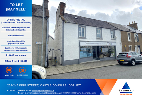 Retail property (high street) for sale, 239-245 King St Castle Douglas DG7 1DT