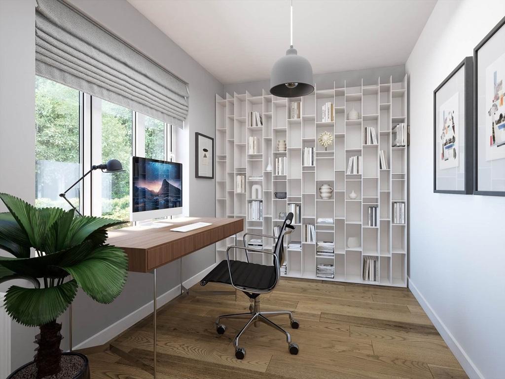 The study is perfect for working from home -...