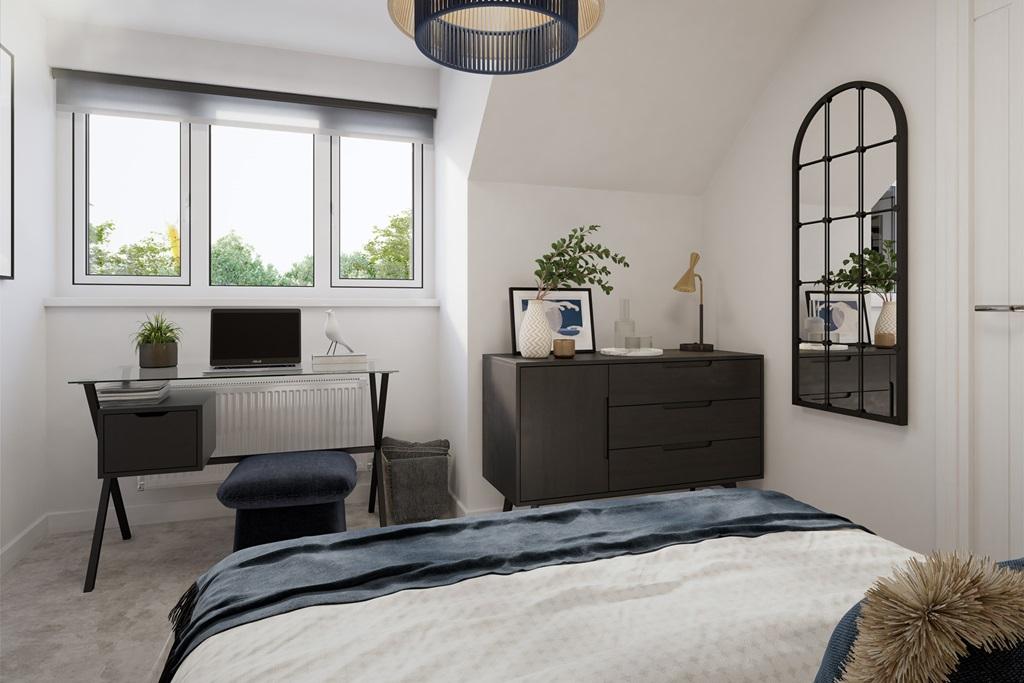 Spacious bedroom - typical Taylor Wimpey home
