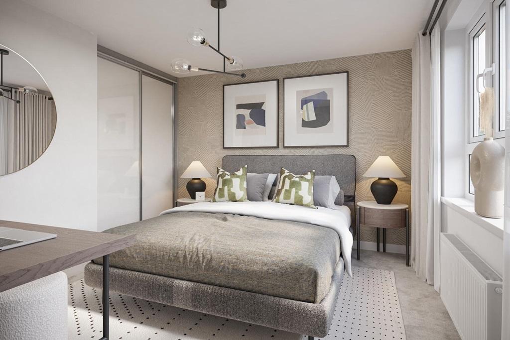 Bedroom 2 is a spacious double
