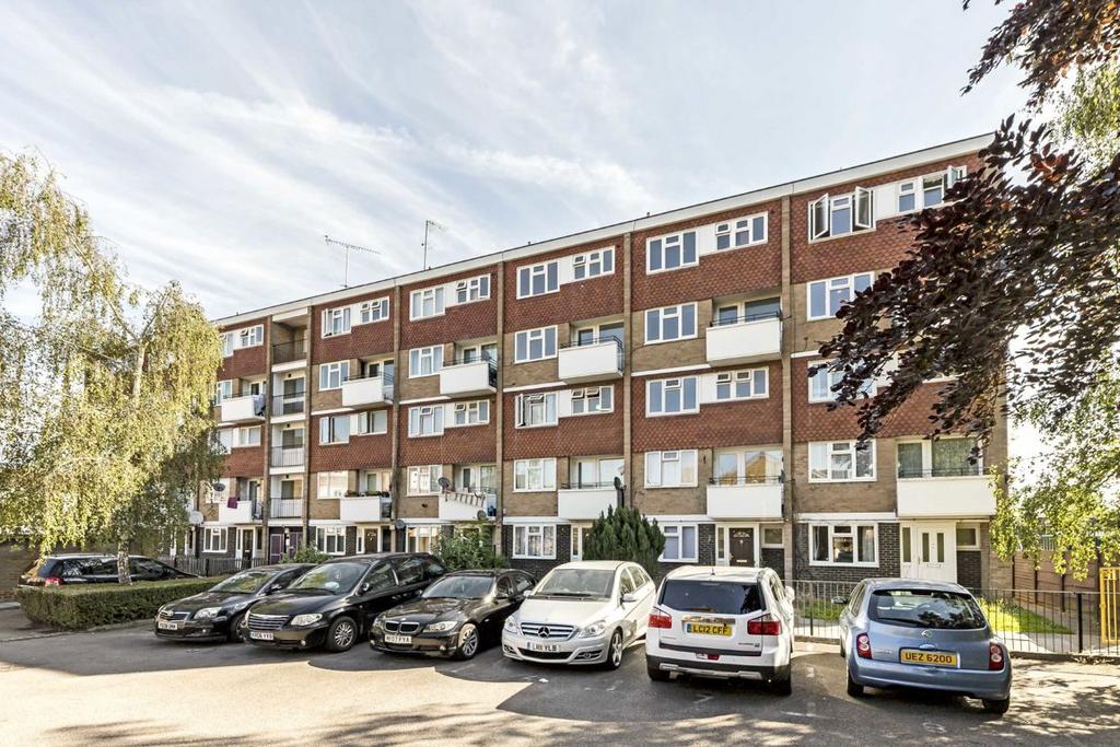 Apartment building facade, block of apartments, parking