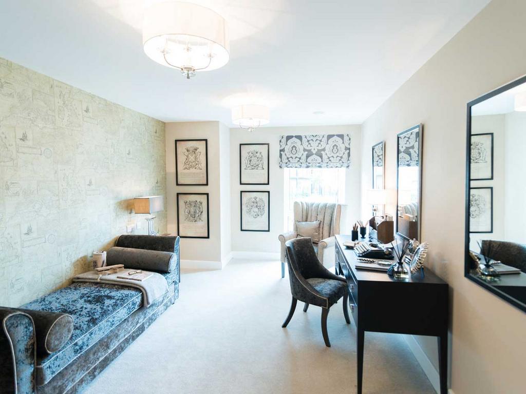 Typical second bedroom as a study