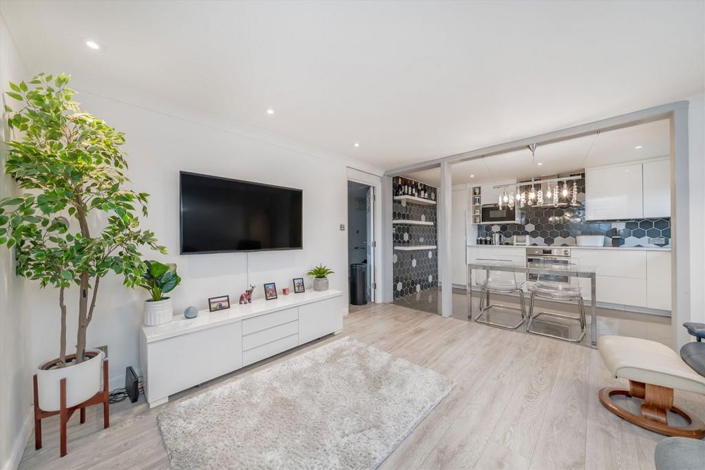 Open-plan living area, open plan living