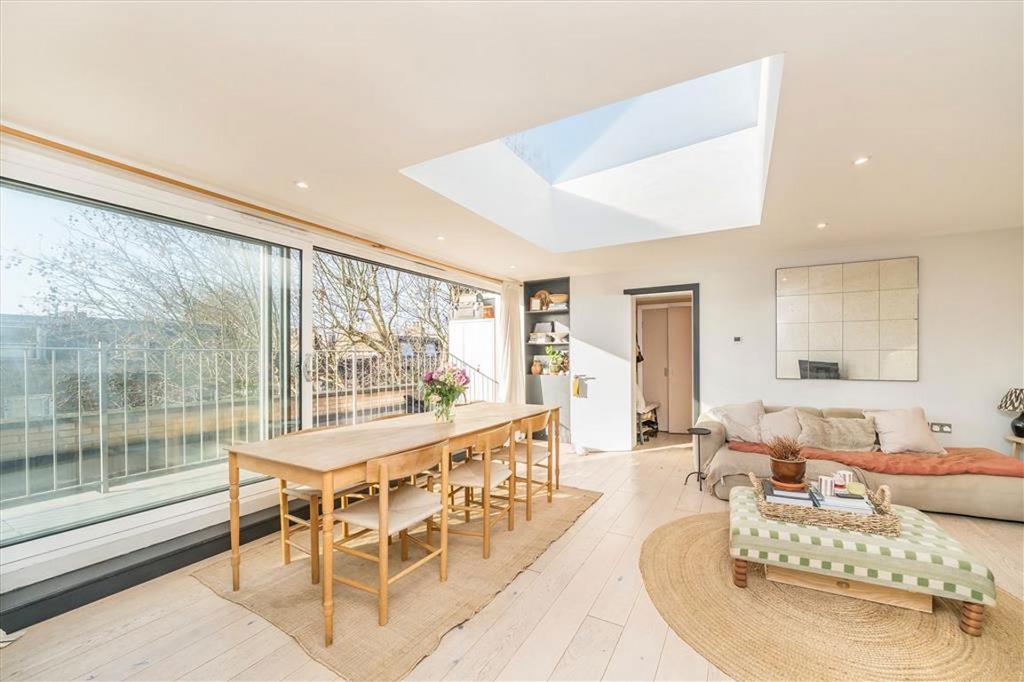 Open-plan living area, open plan living