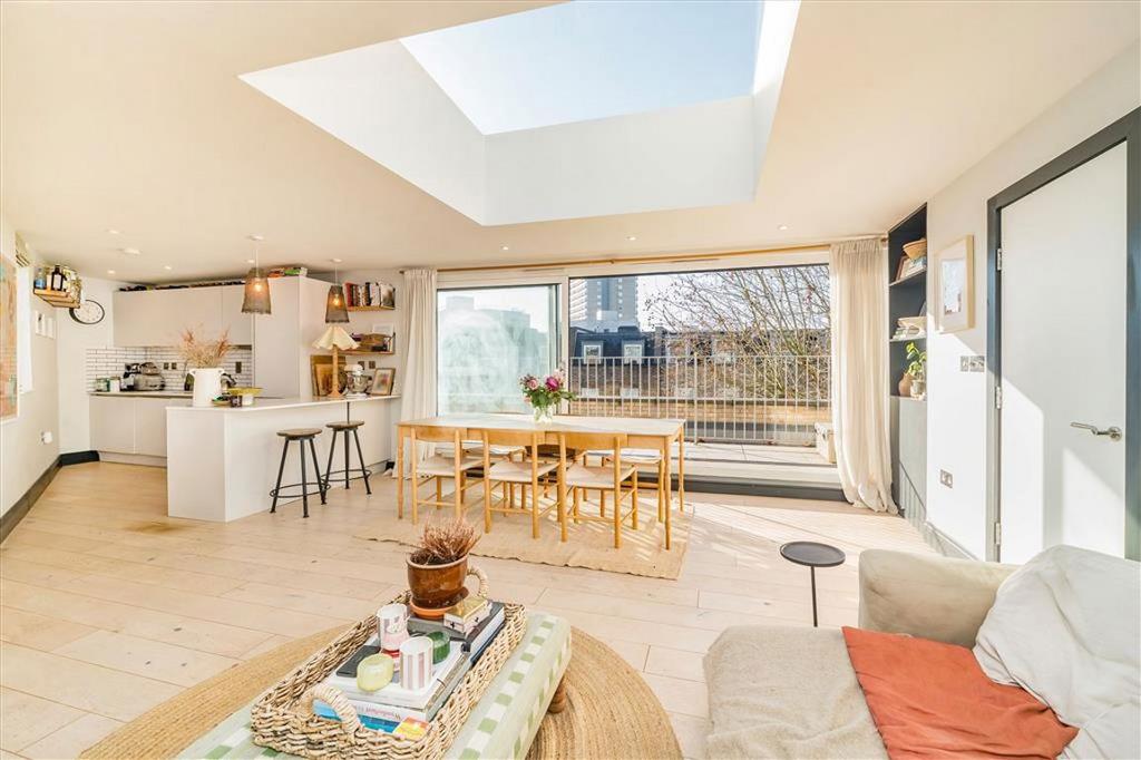Open-plan living area, open plan living